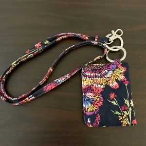 Vera Bradley Campus Double ID and Lanyard